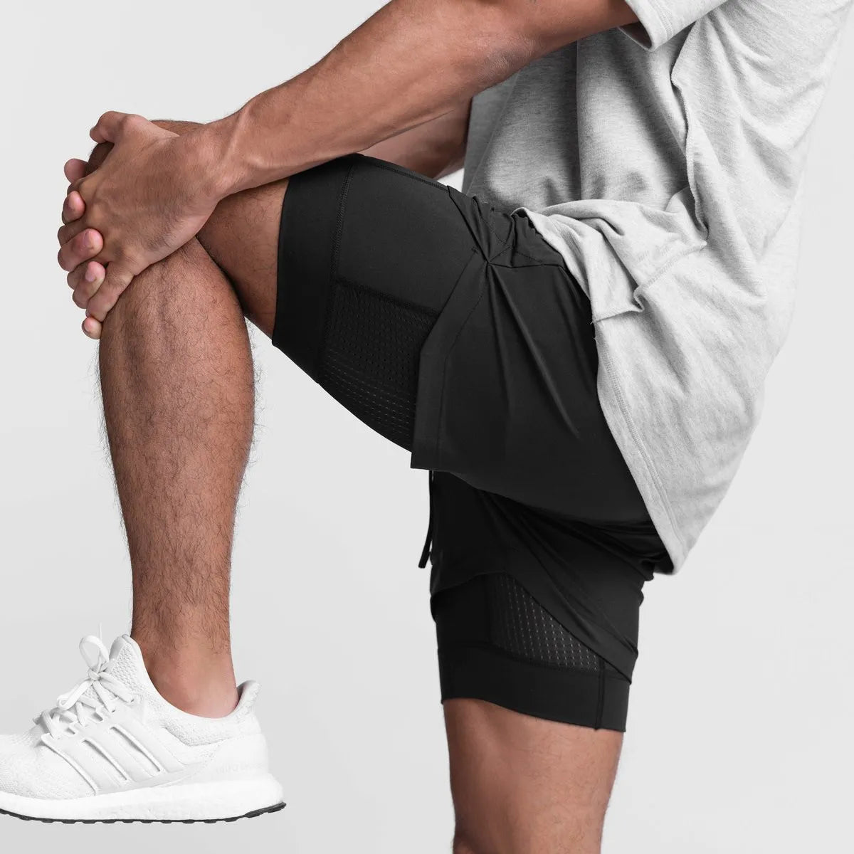 Custom Running Shorts Men s Resistant Active Performance Shorts Quick Dry Cotton Polyester Blend OEM Custom