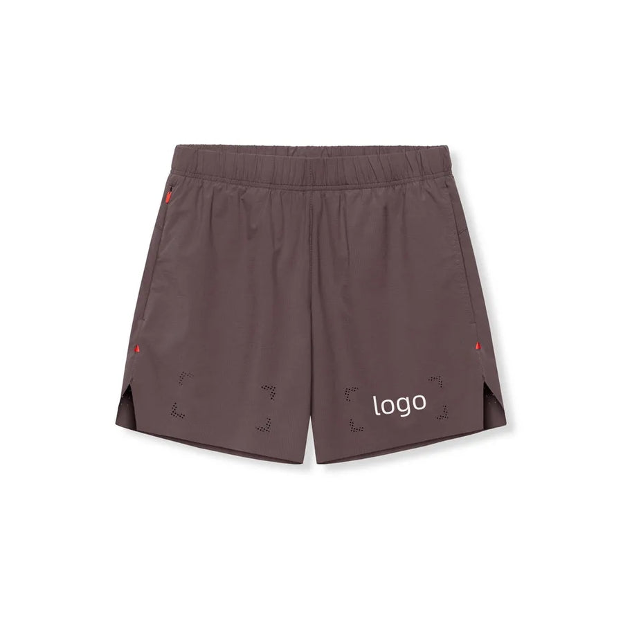 Custom Men's 2 in 1 Running Shorts with Compression Liner Quick Dry Breathable OEM ODM