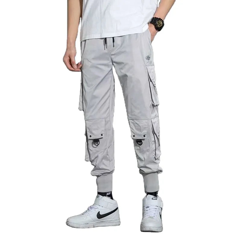 Diguan Premium Polyester Jogging Track Pants with Pockets Blank Cargo Style Custom Pants OEM