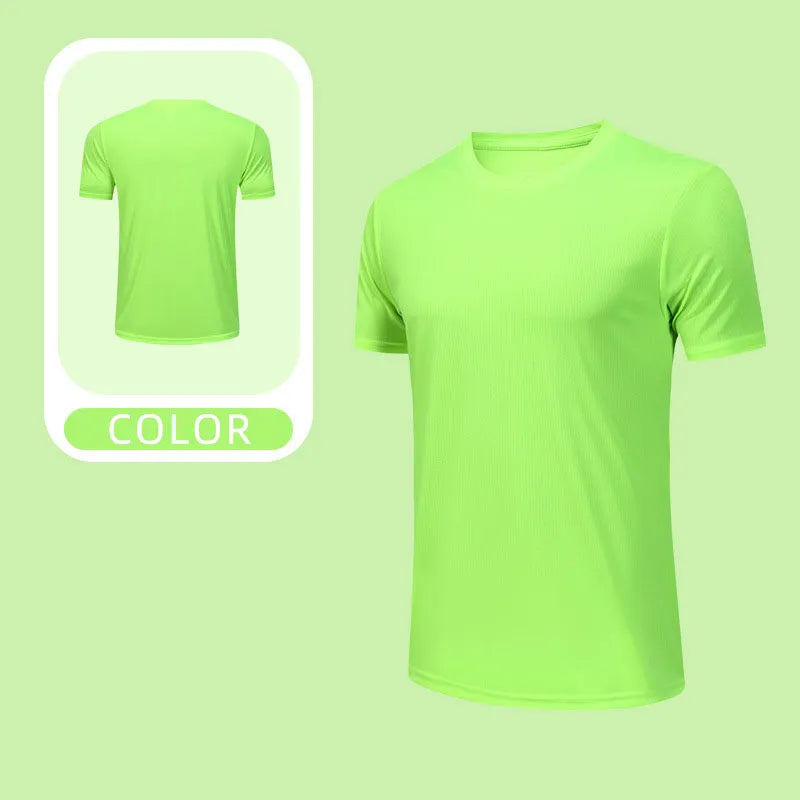 OEM Custom Breathable Running Top Quick Dry Sports T Shirt Lightweight Performance Fabric Unisex Multi Color Diguan Running Shirt Customization
