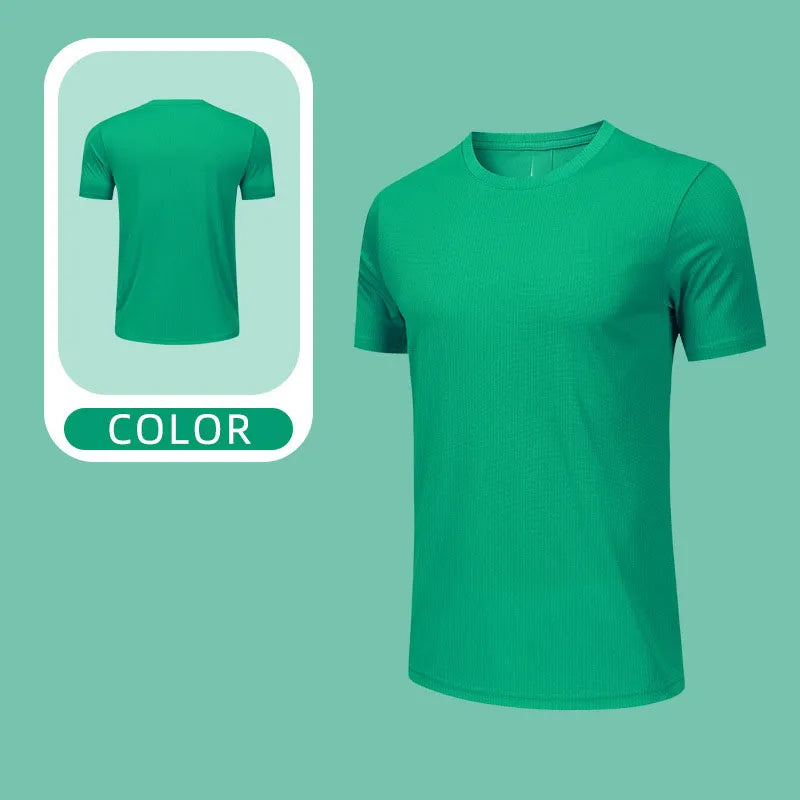 OEM Custom Breathable Running Top Quick Dry Sports T Shirt Lightweight Performance Fabric Unisex Multi Color Diguan Running Shirt Customization
