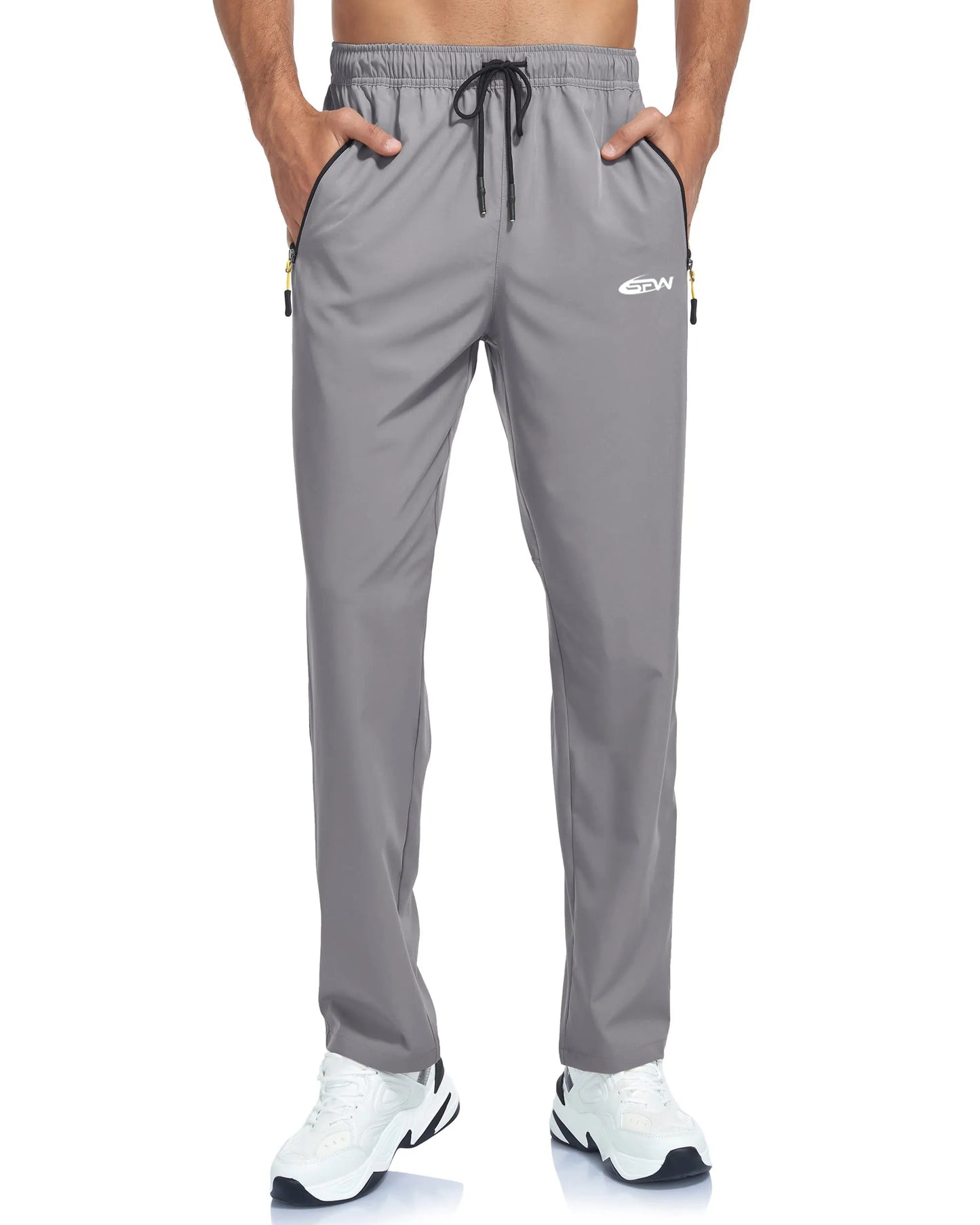 Diguan Custom Men’s Elastic Jogger Pants Breathable Quick-Dry Running Gym Training Trousers