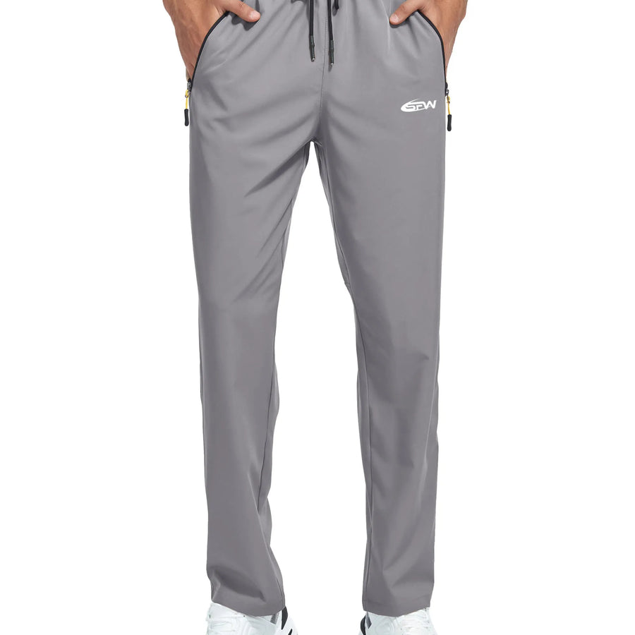 Diguan Custom Men’s Elastic Jogger Pants Breathable Quick-Dry Running Gym Training Trousers