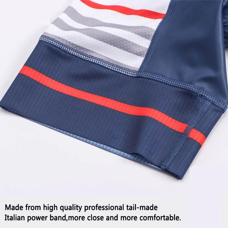 Diguan Custom Seamless Men’s Cycling Jersey & Bib Set – Quick-Dry, Breathable, Plus-Size Friendly
