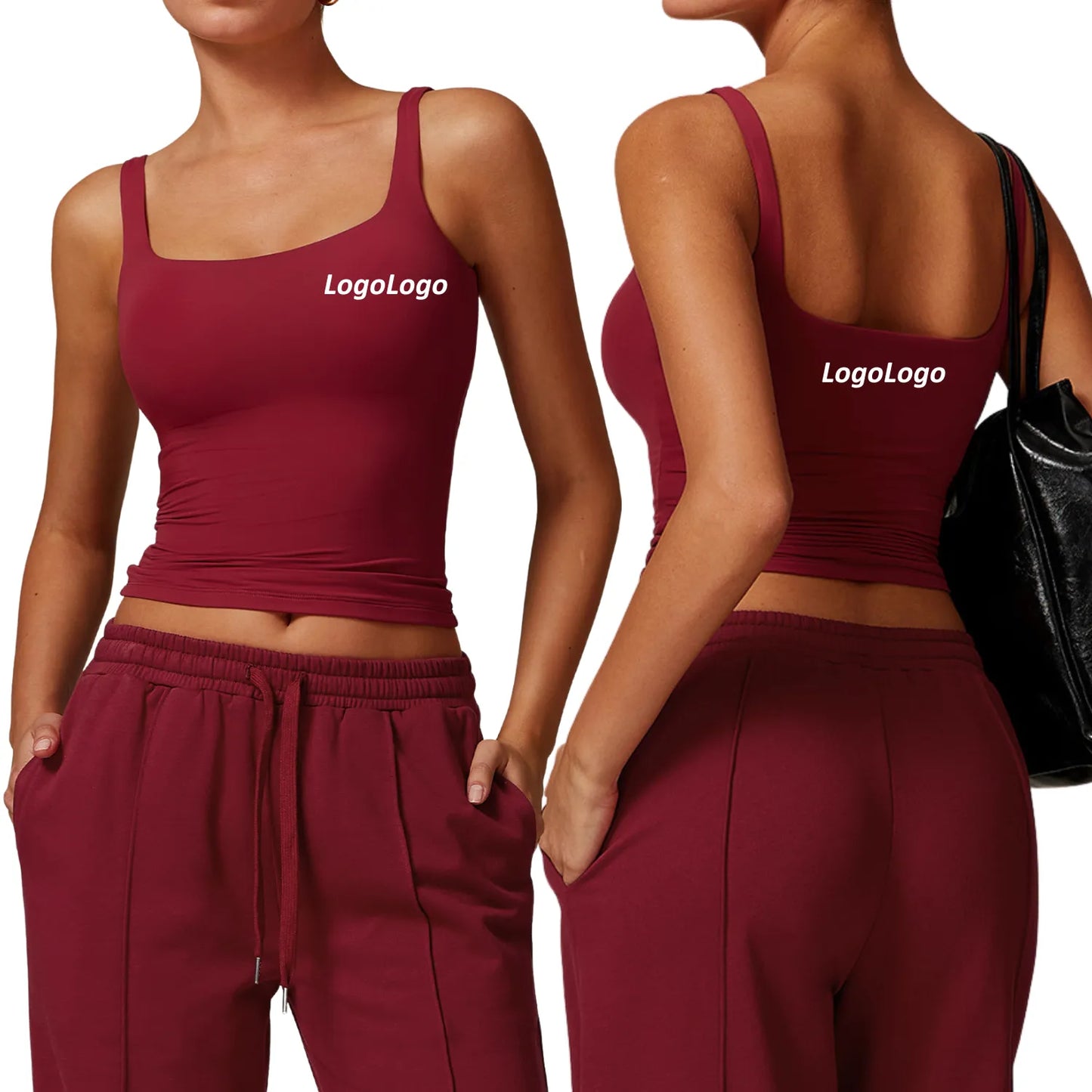 Diguan Running Tank Top Customization Sports Quick Drying Sweat Absorbing Breathable Custom Logo Women Sleeveless Crop Sport Tank Quick-Dry Breathable Performance Top