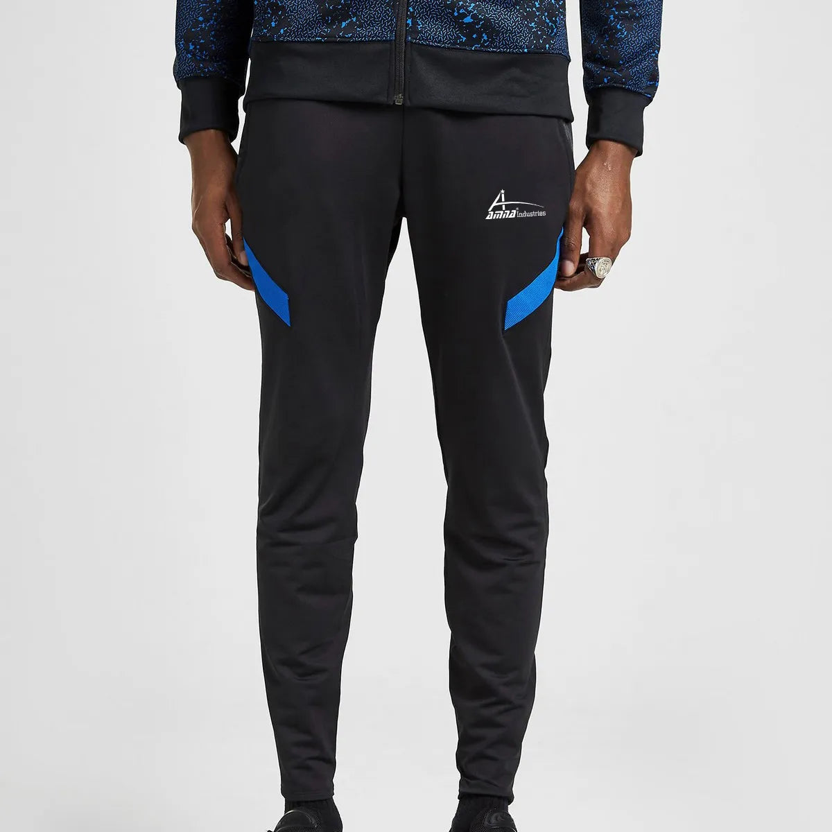 Diguan Custom Running Pants Men’s Solid Sweat Pants Casual Lightweight Fleece Joggers