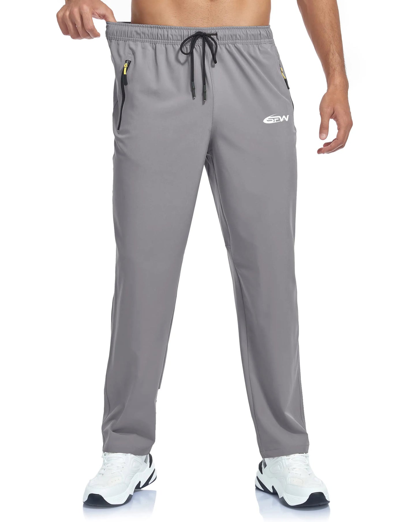 Diguan Custom Men’s Elastic Jogger Pants Breathable Quick-Dry Running Gym Training Trousers