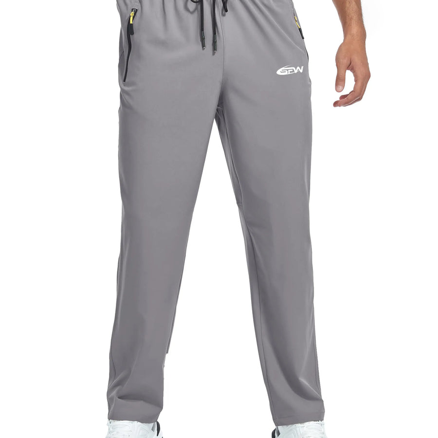 Diguan Custom Men’s Elastic Jogger Pants Breathable Quick-Dry Running Gym Training Trousers