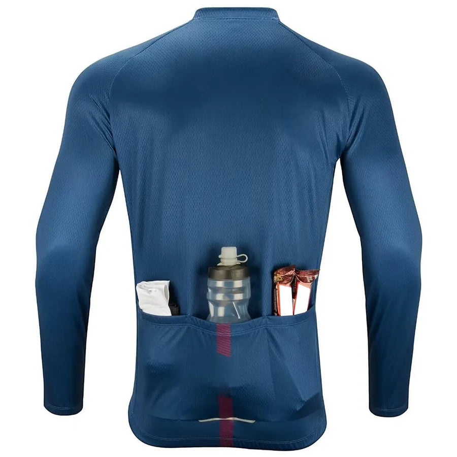 Diguan 2025 Custom Men Winter Cycling Jersey Full Sleeve Breathable Sublimation Design