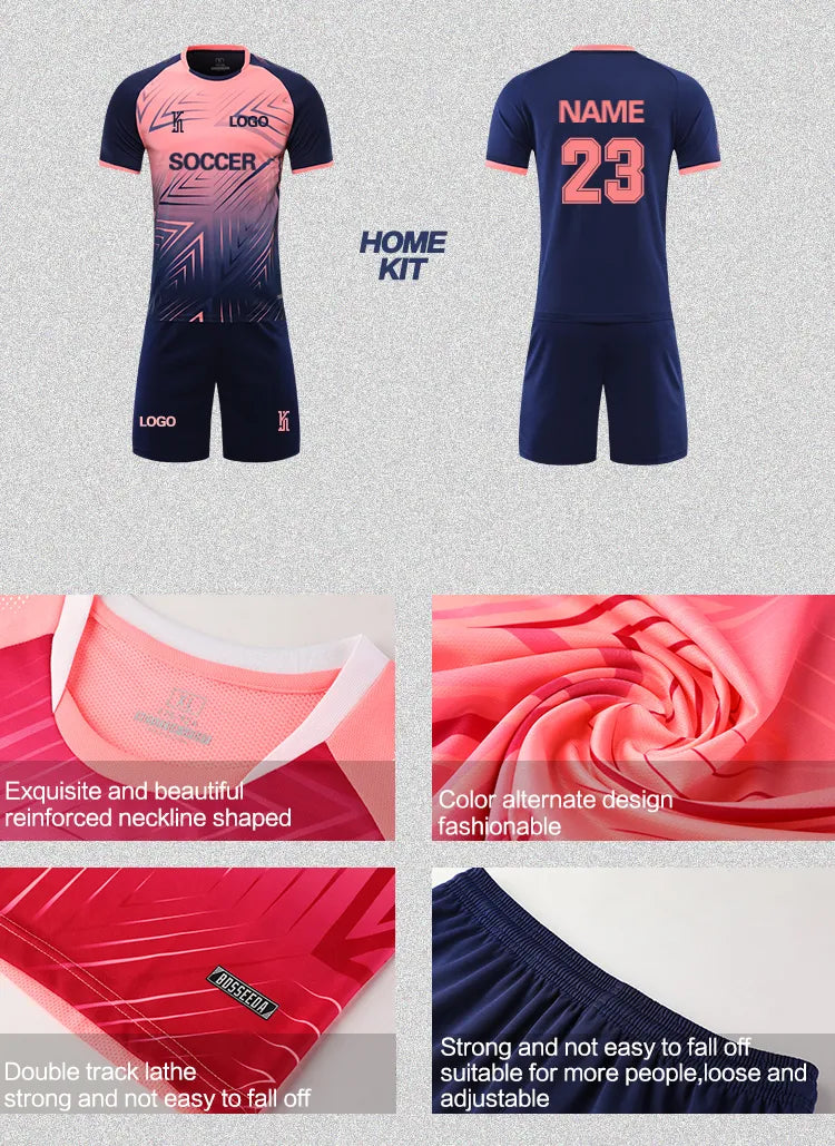 Custom Running Sets Summer T-Shirt And Shorts Set Gradient Color Oem Production China Clothing Manufacturing Production