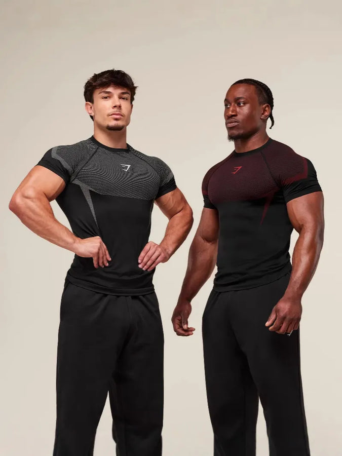 Custom Compression Running T Shirt Short Sleeve Quick Dry Breathable OEM ODM