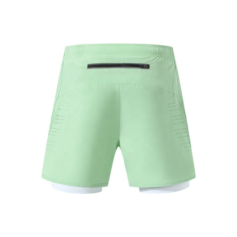 Diguan Women’s 2-in-1 Quick-Dry Compression Shorts 92% Polyester 8% Spandex Lightweight