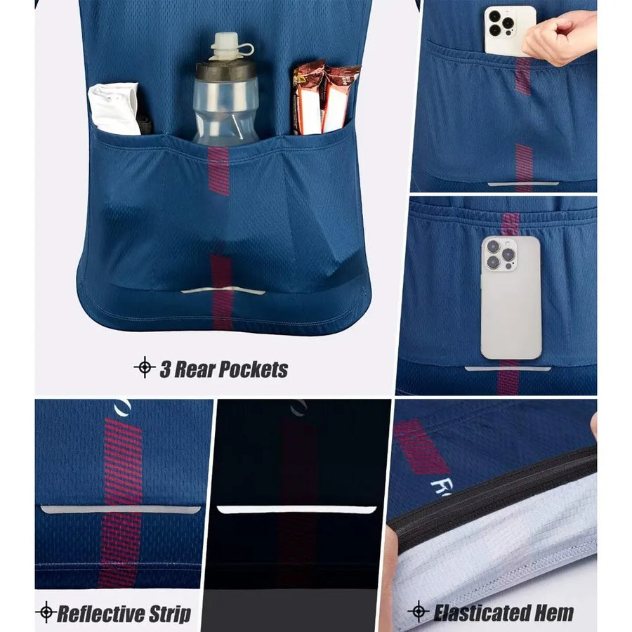 Diguan 2025 Custom Men Winter Cycling Jersey Full Sleeve Breathable Sublimation Design