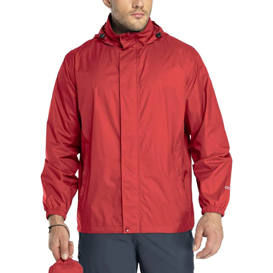 Diguan Custom Windbreaker Men's Lightweight Packable Cycling Rain Jacket Ultra Light Waterproof Reflective