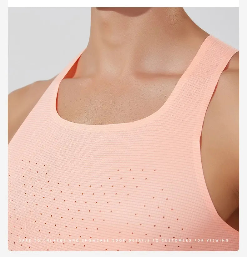 Custom Running Tank Top Stay Comfortabl Breathable Quick-dry Running Singlet Designed Men' High Performance