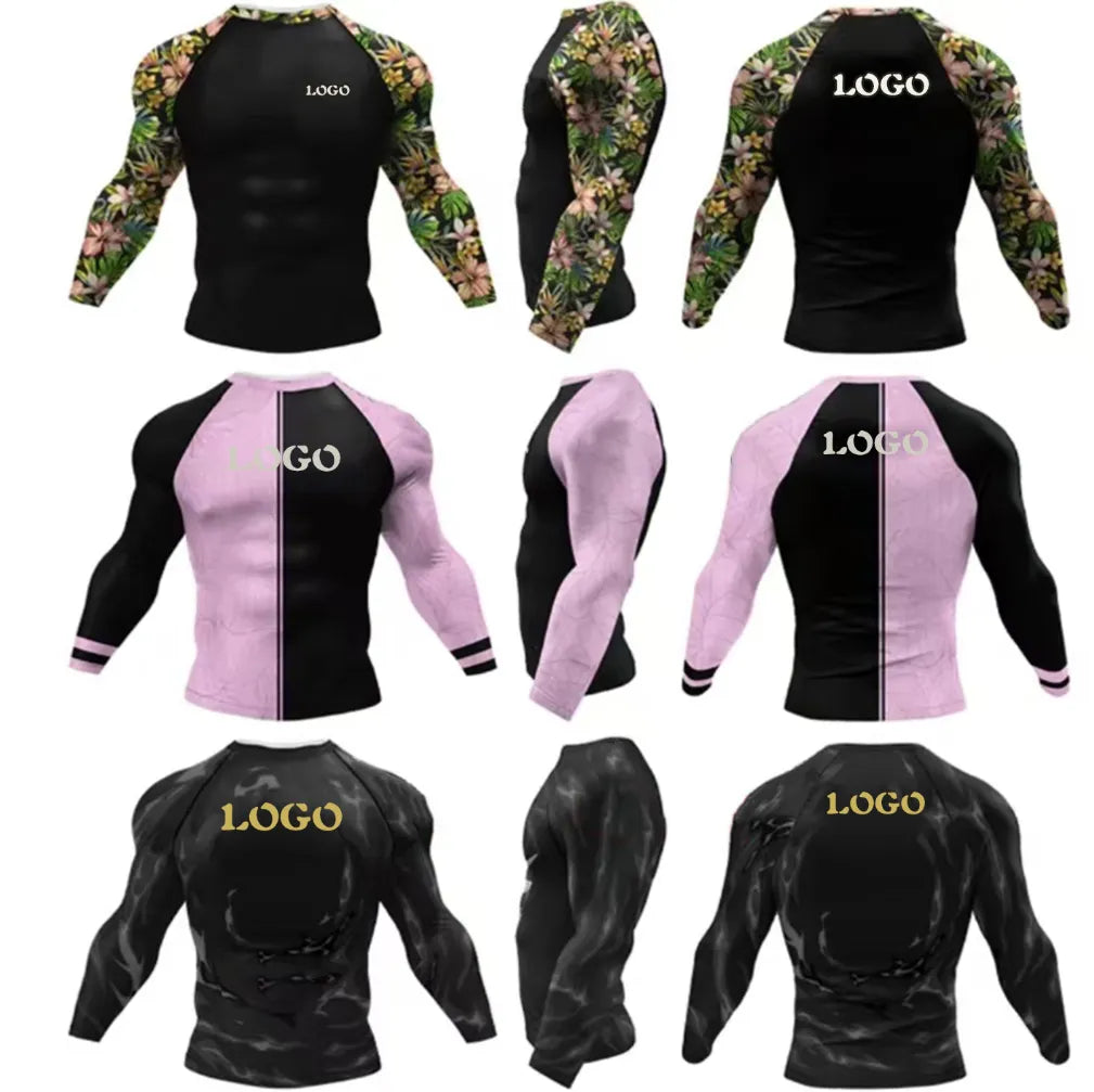 Custom Compression Running Shirt — Long Sleeve, Quick-Dry, Breathable, OEM/ODM