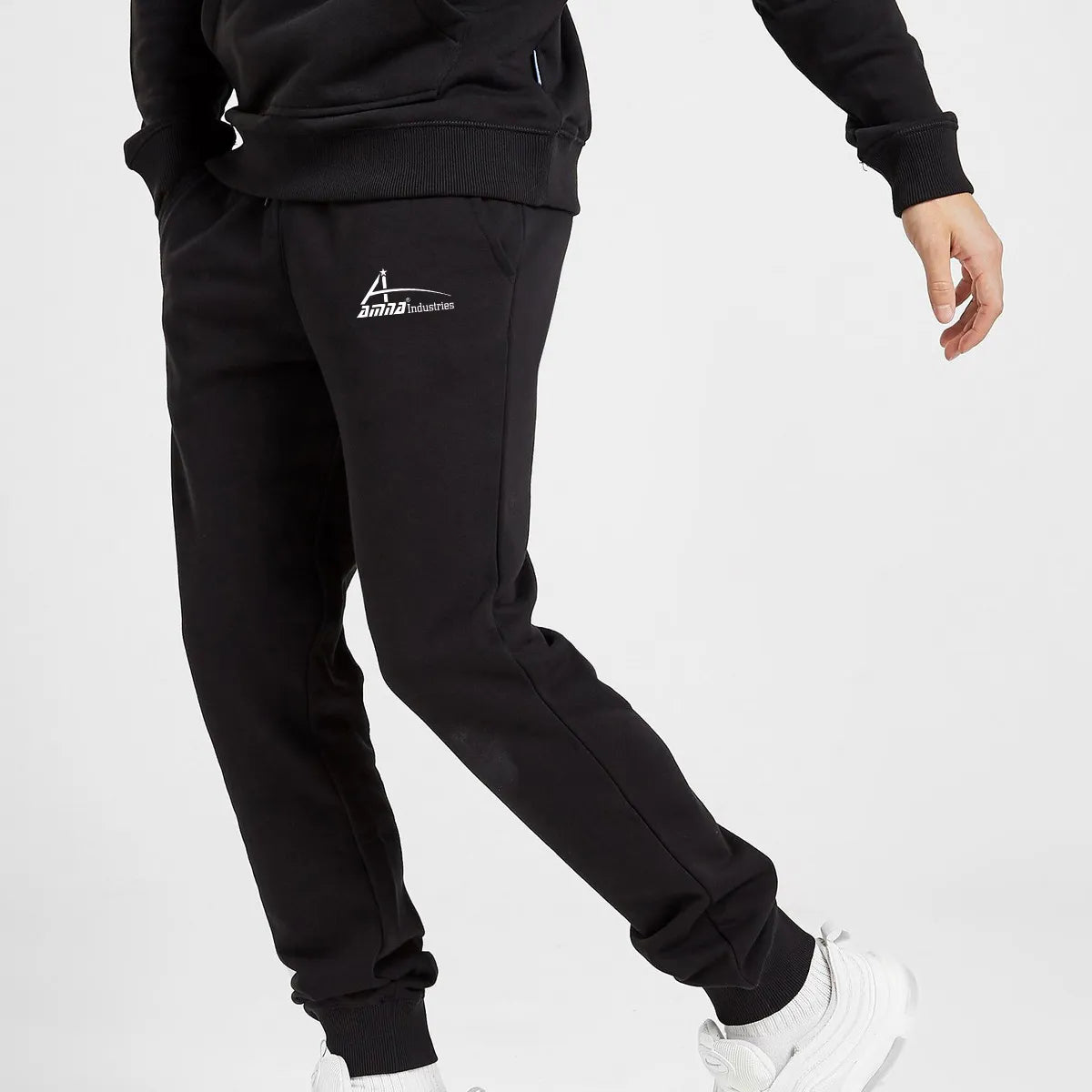 Diguan Custom Running Pants Men’s Solid Sweat Pants Casual Lightweight Fleece Joggers