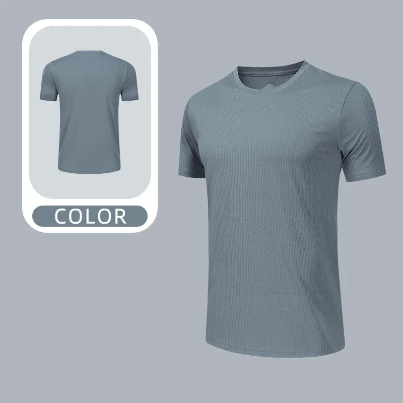 OEM Custom Breathable Running Top Quick Dry Sports T Shirt Lightweight Performance Fabric Unisex Multi Color Diguan Running Shirt Customization