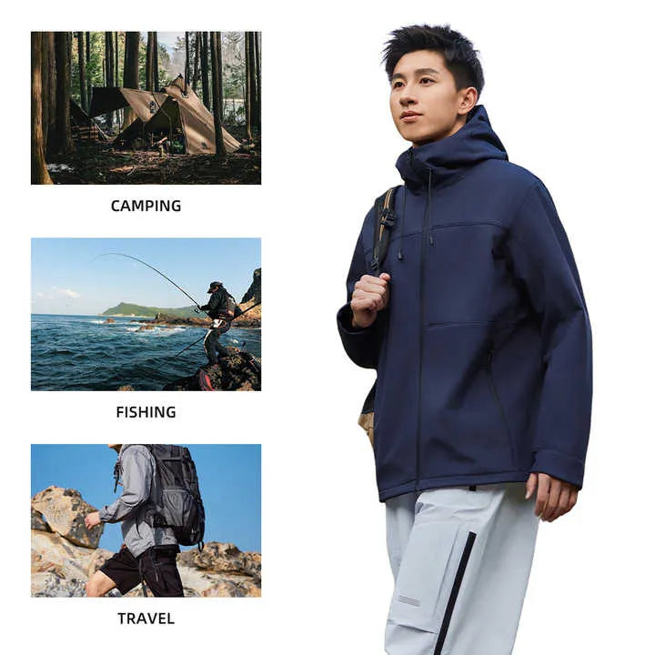 Diguan Custom Rain Jackets Men Lightweight Waterproof Running Overcoat Packable High Visibility Protection