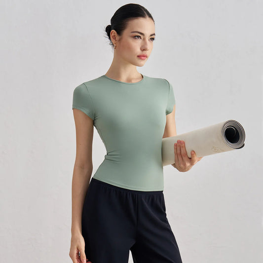 Diguan Custom Breathable Casual Running Training Sports T-Shirt Lightweight Moisture-Wicking Fabric Running Shirt OEM