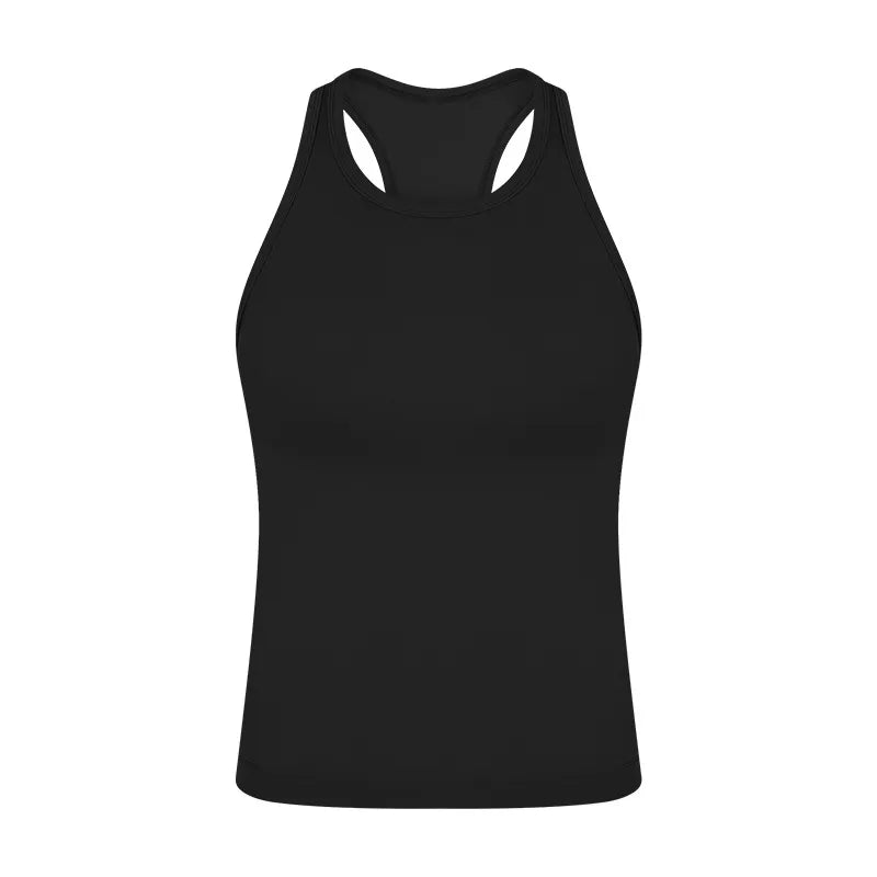 Diguan Custom Tank Top Women Sleeveless Crop Tank Square Neck Quick-Dry Stretch Workout Top CC