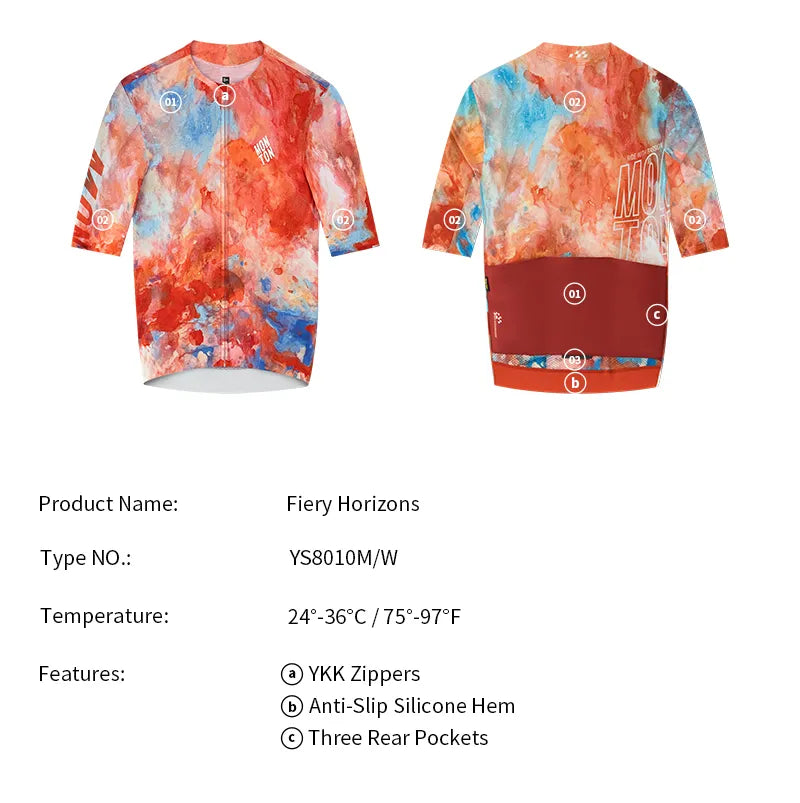 Custom Men's Cycling Jersey Moisture Wicking Bicycle Uniforms Bike Shirt Short Sleeve Customization Jersey Printing