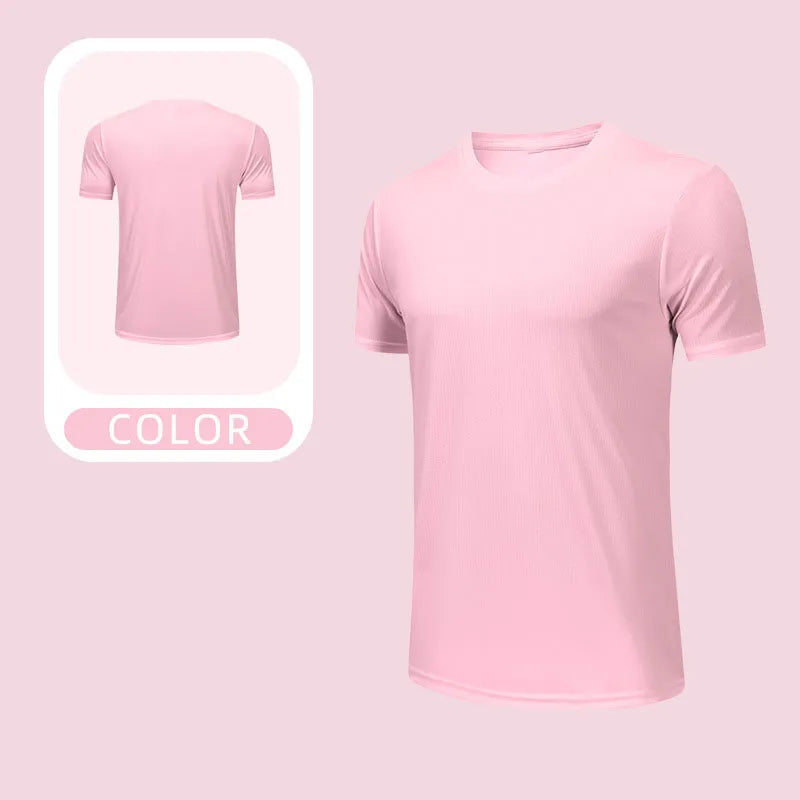 OEM Custom Breathable Running Top Quick Dry Sports T Shirt Lightweight Performance Fabric Unisex Multi Color Diguan Running Shirt Customization