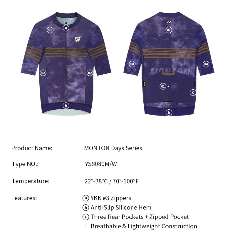 Custom Men's Cycling Jersey OEM ODM Manufacturer Quick Dry Breathable Bicycle Shirt Custom Road Bike Racing Wear Short Sleeve Top