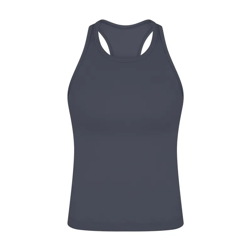 Diguan Custom Tank Top Women Sleeveless Crop Tank Square Neck Quick-Dry Stretch Workout Top CC