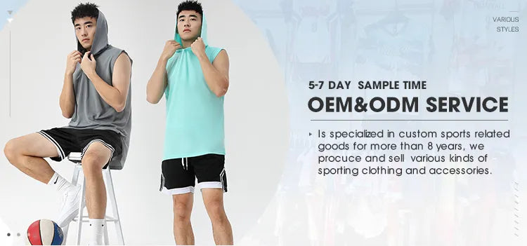 Diguan Custom Hoodie Shirt Men Casual Sleeveless Quick-Dry Fitness Tank Breathable Sports Training Vest OEM
