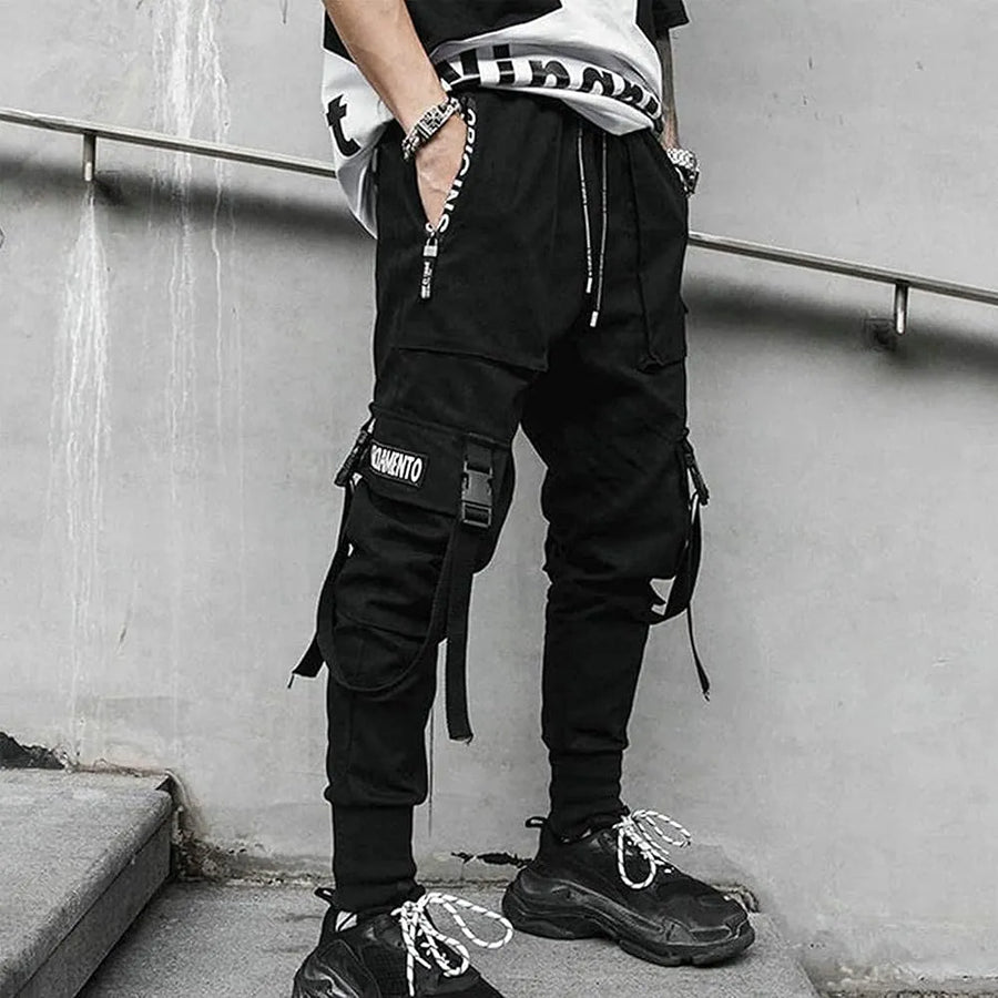 OEM Pants Streetwear Trendy New Vintage Washed Tapered Pants Mutil Function