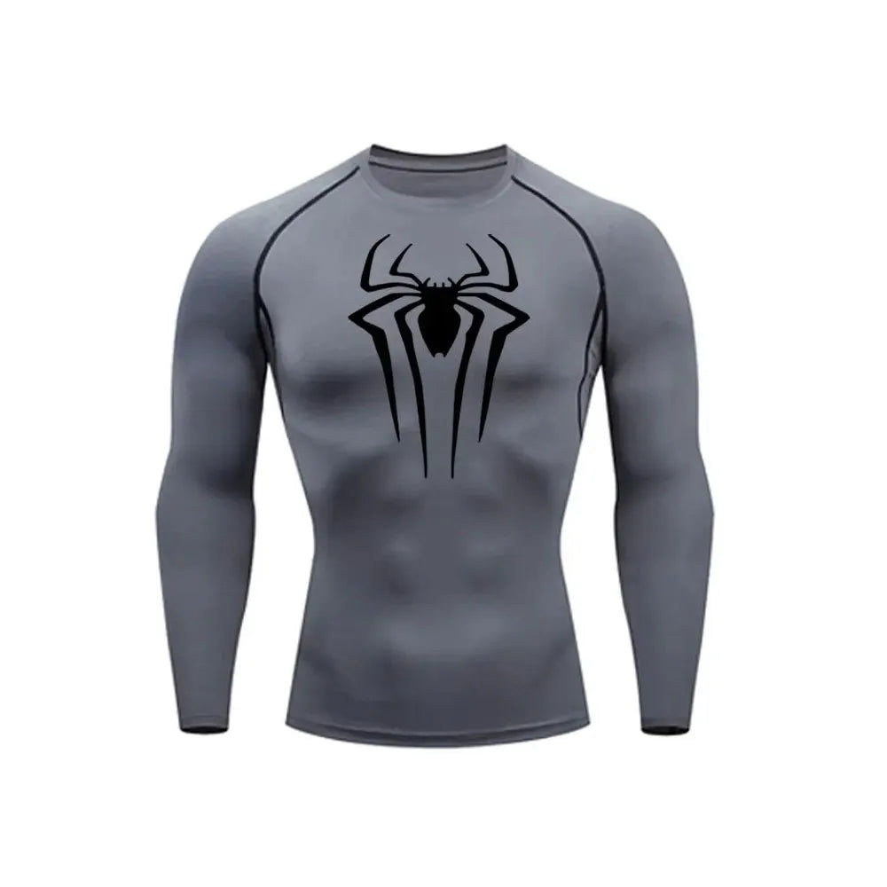 Diguan Custom Men’s Compression Training Top Slim Fit Quick-Dry Breathable Spandex-Polyester