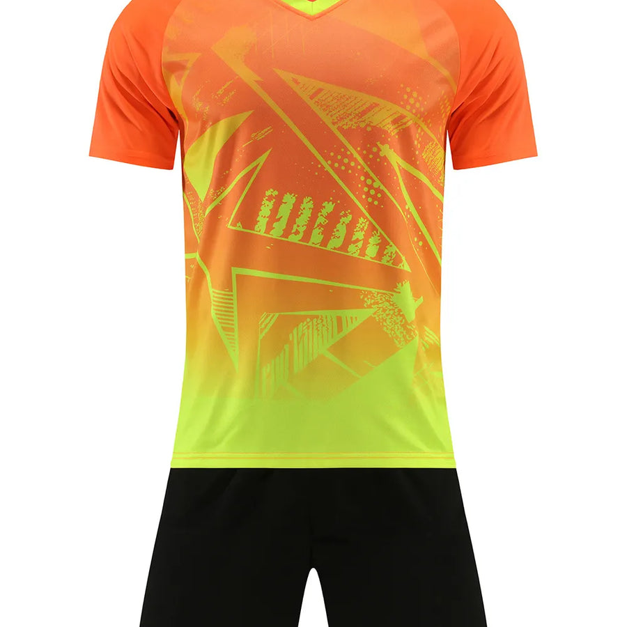 Diguan Customized Running Clothes Sport Uniforms Loose Breathable Summer Running T-Shirt Shorts Sports Suit Multi-Color Optional