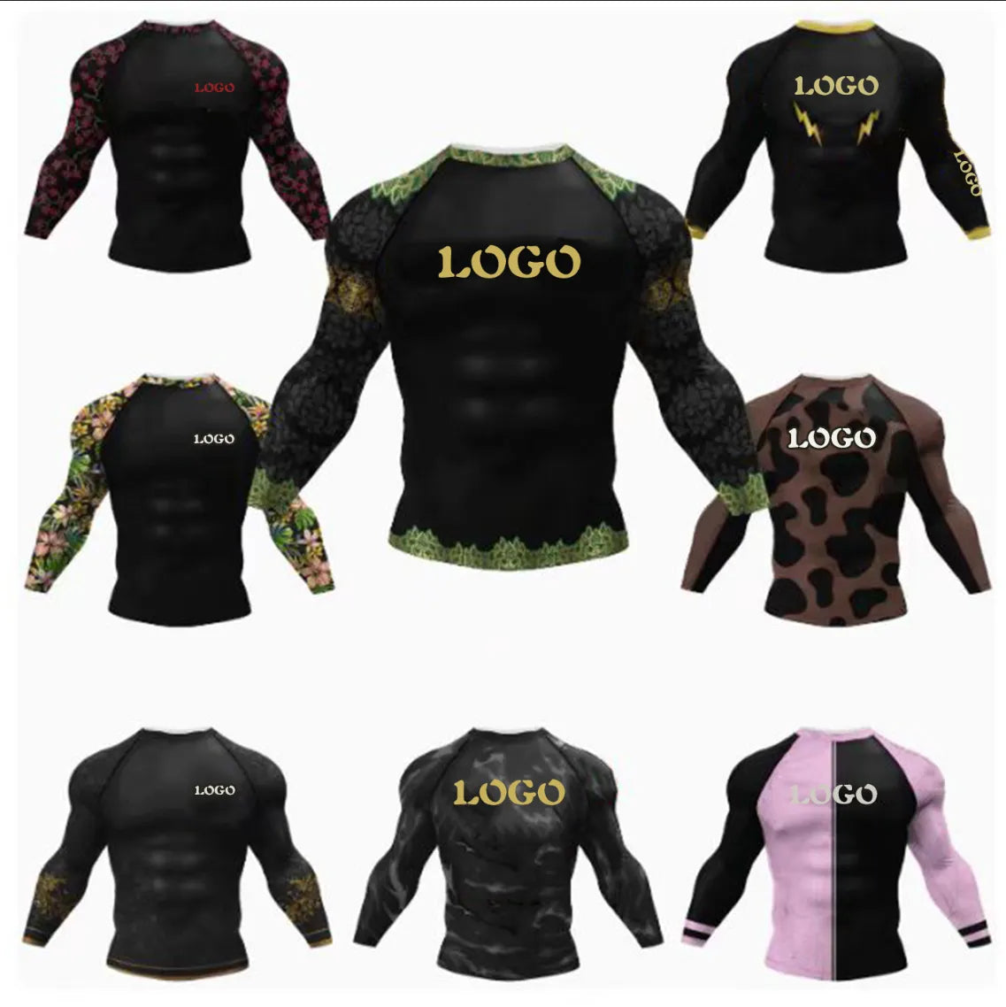 Custom Compression Running Shirt — Long Sleeve, Quick-Dry, Breathable, OEM/ODM