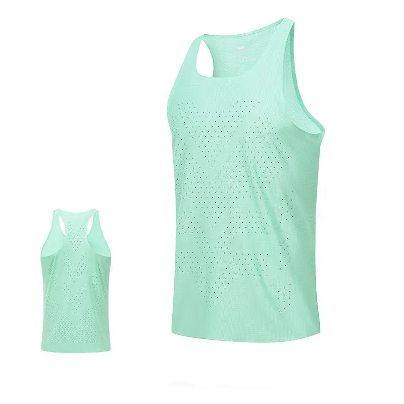 Custom Running Tank Top Stay Comfortabl Breathable Quick-dry Running Singlet Designed Men' High Performance