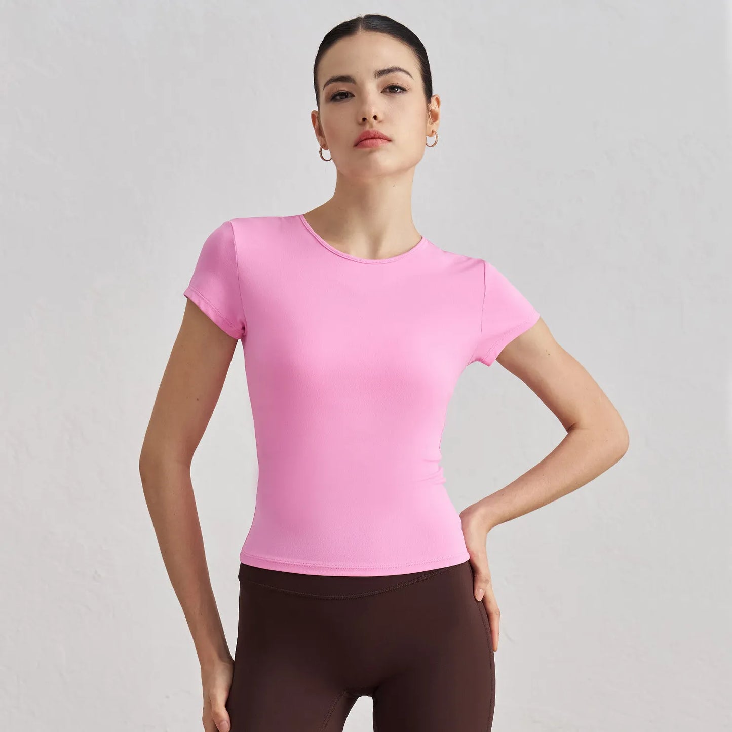 Diguan Custom Breathable Casual Running Training Sports T-Shirt Lightweight Moisture-Wicking Fabric Running Shirt OEM