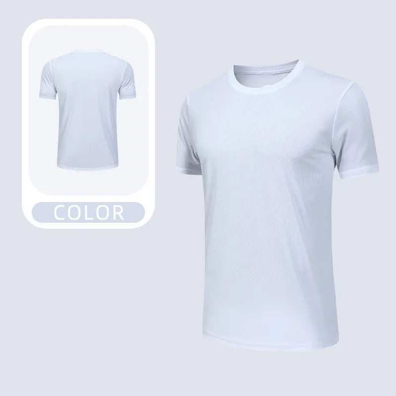 OEM Custom Breathable Running Top Quick Dry Sports T Shirt Lightweight Performance Fabric Unisex Multi Color Diguan Running Shirt Customization