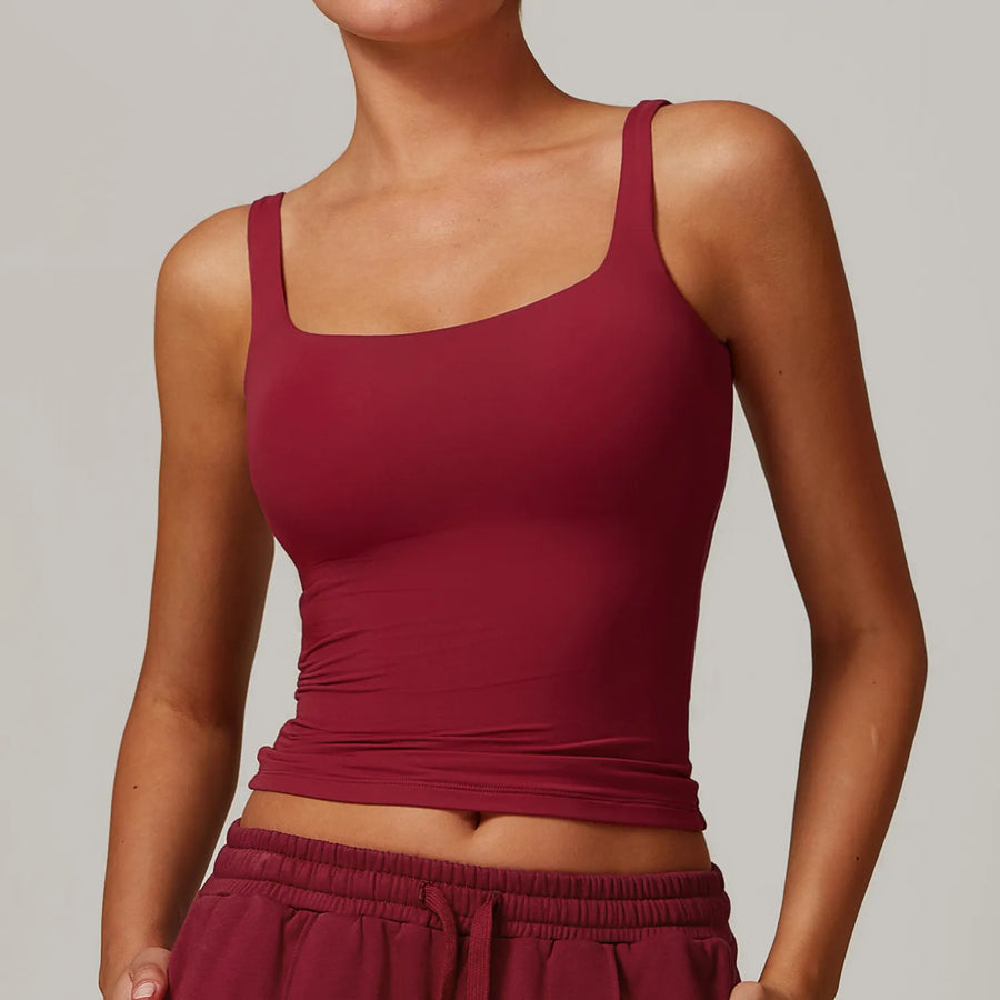 Diguan Running Tank Top Customization Sports Quick Drying Sweat Absorbing Breathable Custom Logo Women Sleeveless Crop Sport Tank Quick-Dry Breathable Performance Top