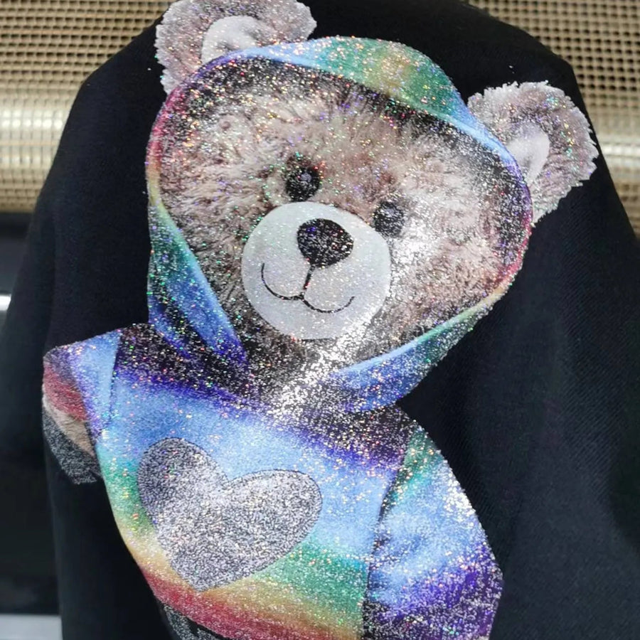 Custom Pullover Hoodie With Reflective Heat Transfer No Fading Wear Resistant Low MOQ