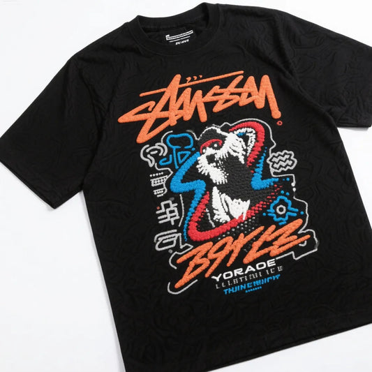 Streetwear T-Shirt – Custom Foam Print | OEM & ODM Apparel