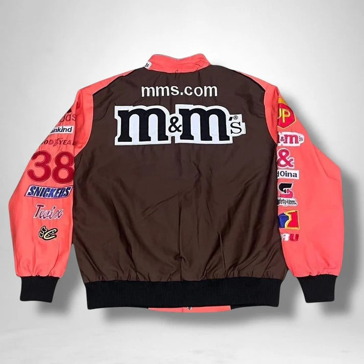 Custom Jacket Streetwear OEM M&M Fun & Quirky Street Style
