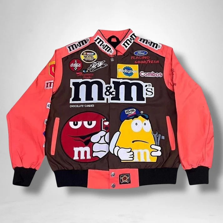 Custom Jacket Streetwear OEM M&M Fun & Quirky Street Style