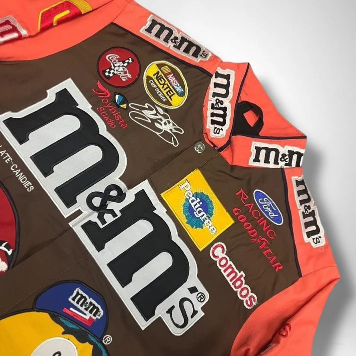 Custom Jacket Streetwear OEM M&M Fun & Quirky Street Style