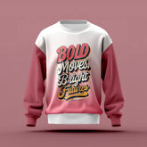 Pink trendy sweatshirt