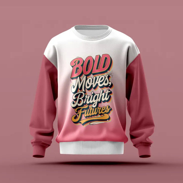 Pink trendy sweatshirt