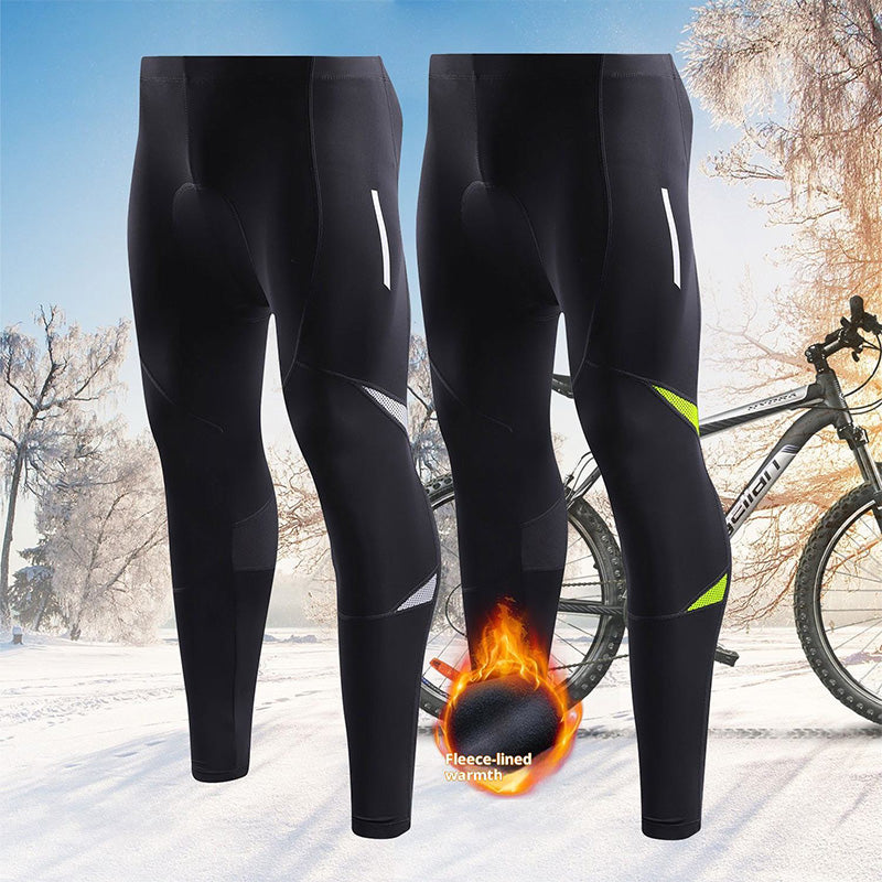Cushioned Bike Pants OEM Manufacturer | Winter Fleece Cycling Tights