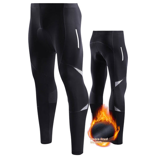 Cushioned Bike Pants OEM Manufacturer | Winter Fleece Cycling Tights