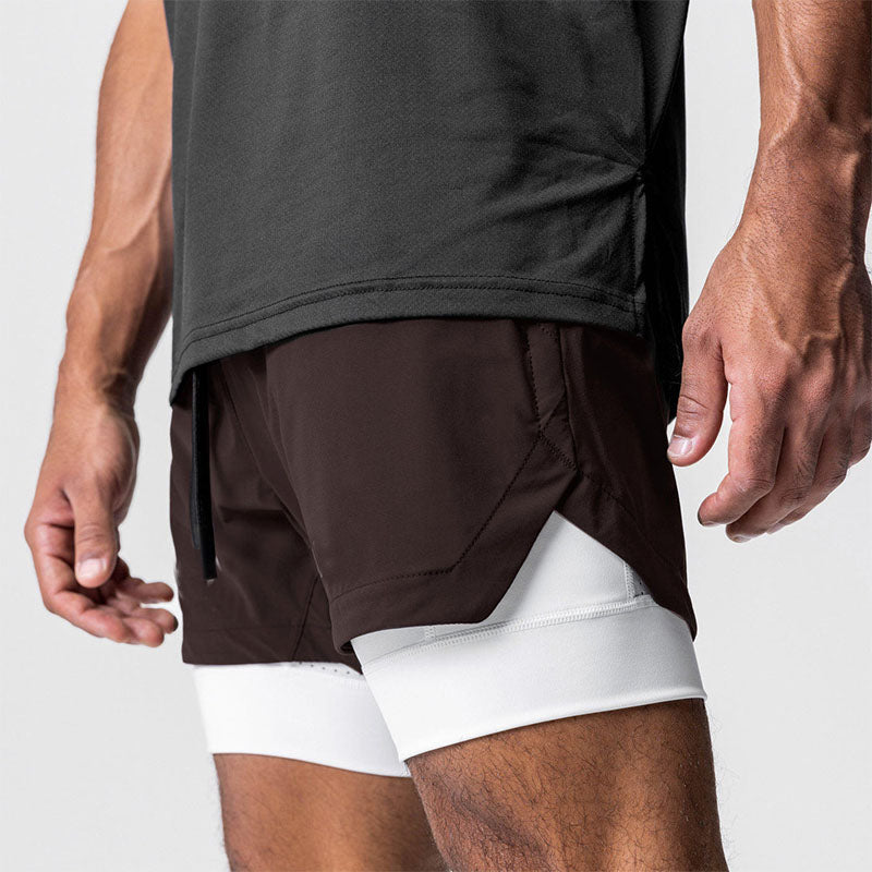 Custom Best Mens Running Shorts with Phone Pocket and 2-in-1 Liner