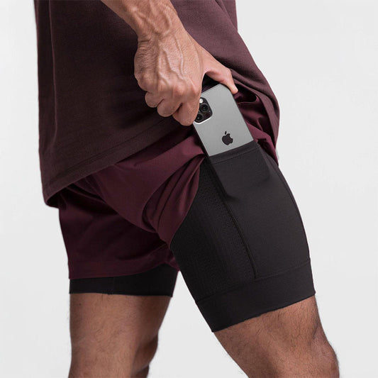 Custom Best Mens Running Shorts with Phone Pocket and 2-in-1 Liner