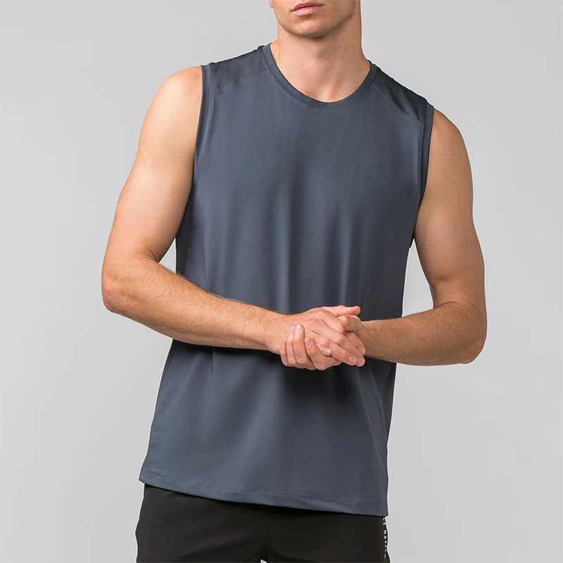 Custom Best Running Tanks with Shoulder and Side Mesh Panels
